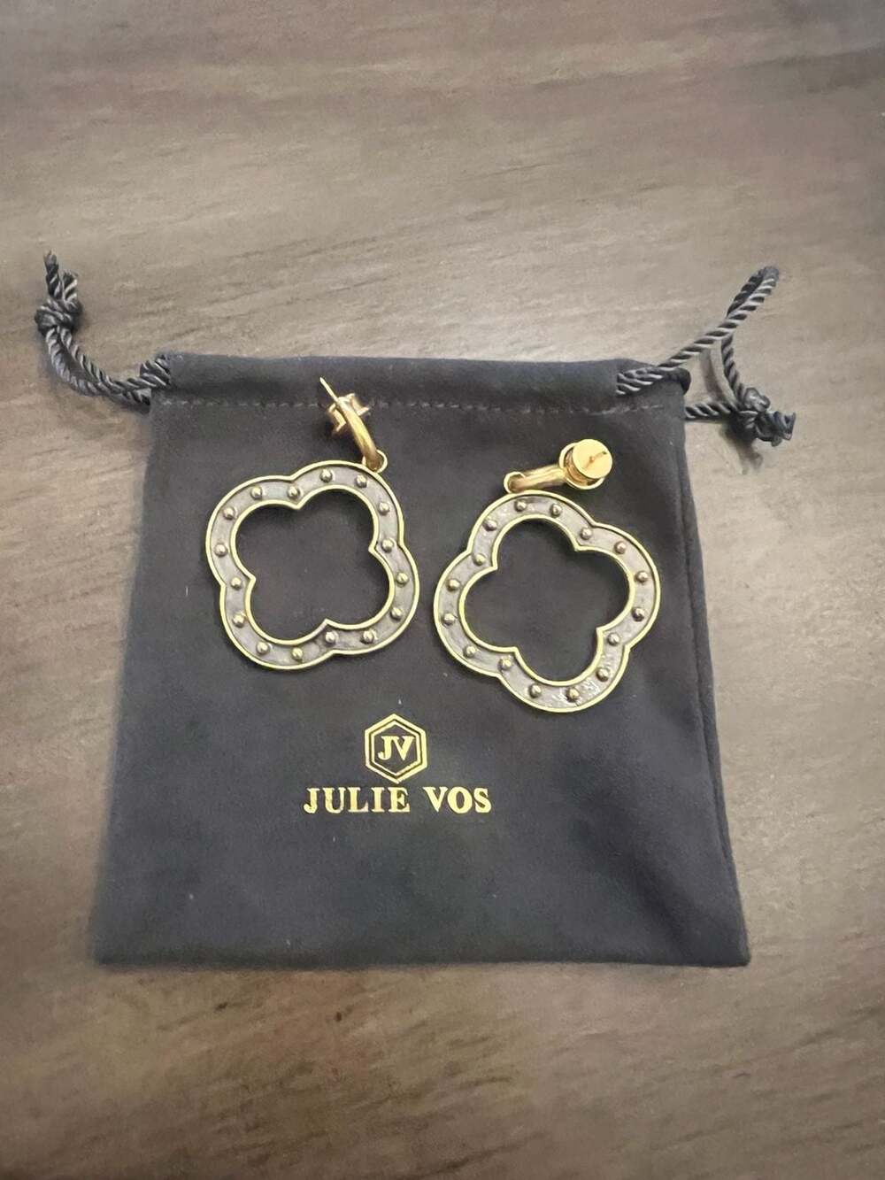 Julie Vos Clover Earrings Reversible